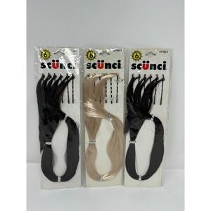 Vintage 2001 Scunci Hair Extension Bobby Pins Lot of 3 Packs Blonde Brunette Y2K